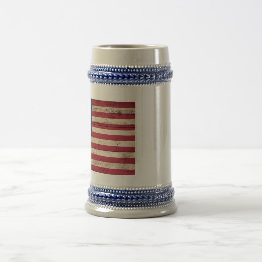 Alte Holzflagge Bierglas (Mittel)