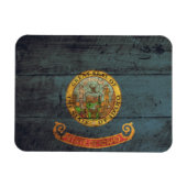 alte Holzflagge Idaho; Magnet (Horizontal)