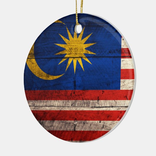 Alte Holzflagge Keramikornament (Links)