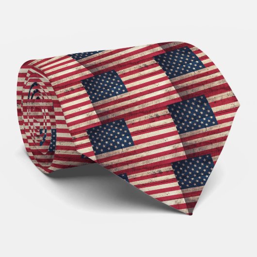 Alte Holzflagge Krawatte (Gerollt)