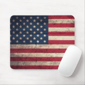 Alte Holzflagge Mousepad (Mit Mouse)