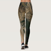 Alte holzige Grabmarken Leggings (Rückseite)
