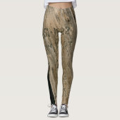 Alte holzige Grabmarken Leggings (Vorderseite)