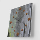 Alte Holzmauer-Uhr Quadratische Wanduhr (Winkel)