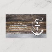 Alte Holzmetallschneide | Visitenkarte für das Ank (Rückseite)