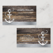 Alte Holzmetallschneide | Visitenkarte für das Ank (Vorne/Hinten)