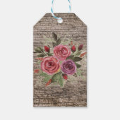 Alte Holzplanken Geschenkanhänger (Vorderseite)