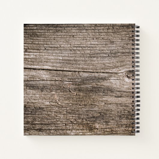 Alte Holzplanken Notizblock (Rückseite)