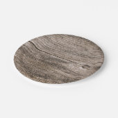 Alte Holzplanken Pappteller (Schrägansicht)