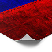 Alte Holzrussische Fahne Poster (Ecke)