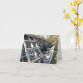 Alte Holzschiffkarte Karte (Gelbe Blume)