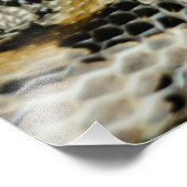 Alte Holzschlange Fotodruck (Ecke)