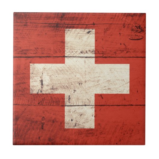 Alte Holzschweiz - Fahne Fliese (Vorderseite)