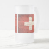 Alte Holzschweiz - Fahne Mattglas Bierglas (VorderseiteRechts)