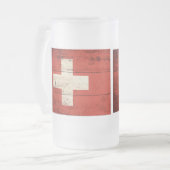 Alte Holzschweiz - Fahne Mattglas Bierglas (Vorderseite Links)