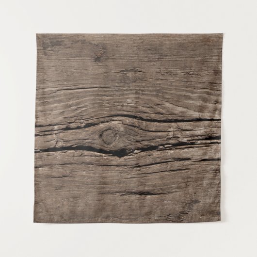 Alte Holzschwellen strukturiert hintergrundabstrak Wandteppich (Vorderseite)