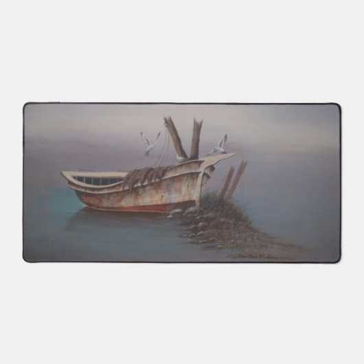 Alte Holzskischule Schreibtischunterlage (Vorderseite)