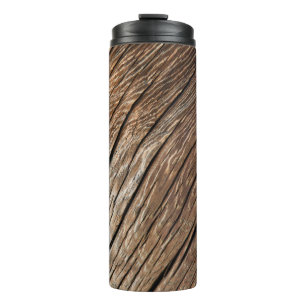 Alte Holzstruktur, Holz, abstrakt, Kunst, Ba Thermosbecher