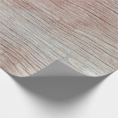 Alte Holzstruktur mit schönen natürlichen Mustern Geschenkpapier (Ecke)