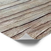 Alte Holzstruktur mit schönen natürlichen Mustern Poster (Ecke)