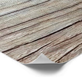 Alte Holzstruktur mit schönen natürlichen Mustern Poster (Ecke)