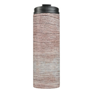 Alte Holzstruktur mit schönen natürlichen Mustern Thermosbecher