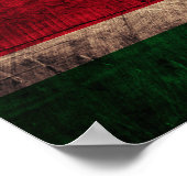 Alte Holzsuriname-Fahne Poster (Ecke)