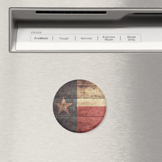 alte Holztexas-Fahne Magnet (In Situ (Geschirrspüler))