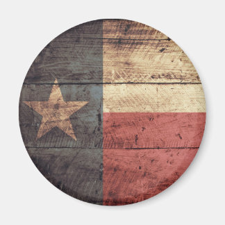 alte Holztexas-Fahne Magnet