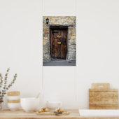 Alte Holztür mit Licht Poster (Küche)