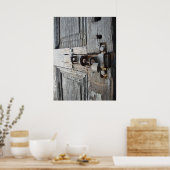 Alte Holztür Poster (Küche)