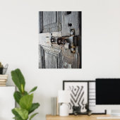 Alte Holztür Poster (Heimbüro)