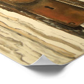 Alte Holztür Poster (Ecke)