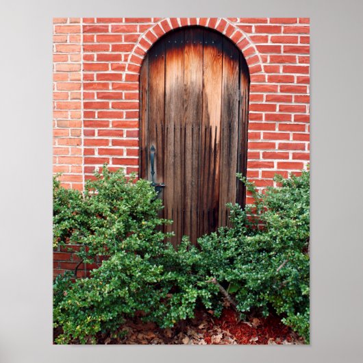 Alte Holztür Poster (Vorne)