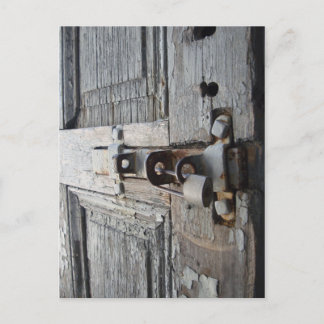 Alte Holztür Postkarte