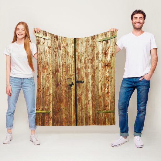 Alte Holztüren Fleecedecke (Beispiel)
