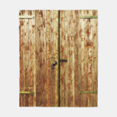 Alte Holztüren Fleecedecke (Vorderseite)
