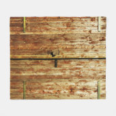 Alte Holztüren Fleecedecke (Vorderseite (Horizontal))