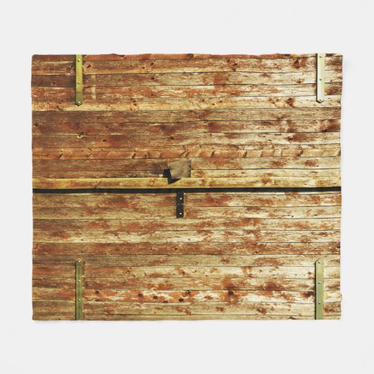 Alte Holztüren Fleecedecke (Vorderseite (Horizontal))