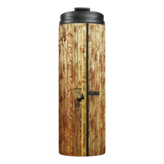 Alte Holztüren Thermosbecher (Vorderseite)
