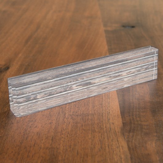 alte Holzwand Namensplakette (Seite)