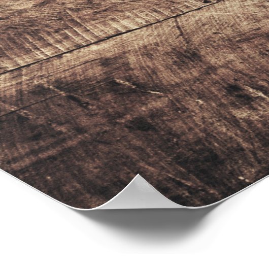 Alte Holzzyprische Flagge Poster (Ecke)