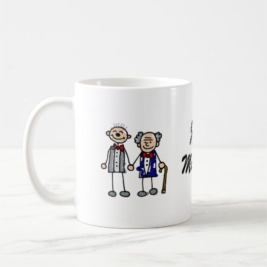 Alte homosexuelle Paare Kaffeetasse (Links)