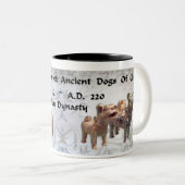 Alte HundeTasse Zweifarbige Tasse (VorderseiteRechts)
