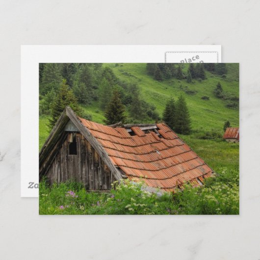 ALTE HUT POSTKARTE (Vorne/Hinten)