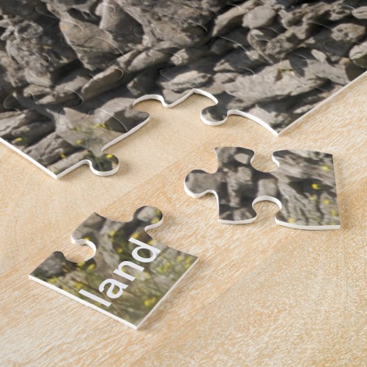 Alte Hütte und Steinmauern Galway Irland. Jigsaw Puzzle (Seite)