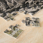 Alte Hütte und Steinmauern Galway Irland. Jigsaw Puzzle (Seite)