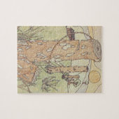 Alte Hütte und Zaun Puzzle (Horizontal)