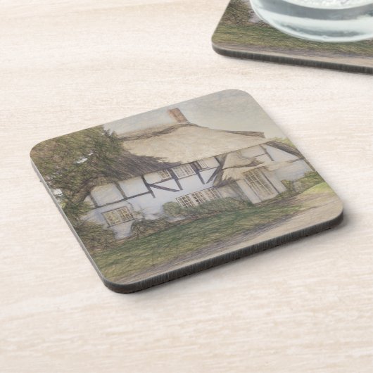 Alte Hütte Untersetzer (Linke Seite)