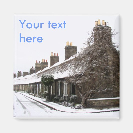 Alte Hütten in Cambridge Magnet (Vorne)